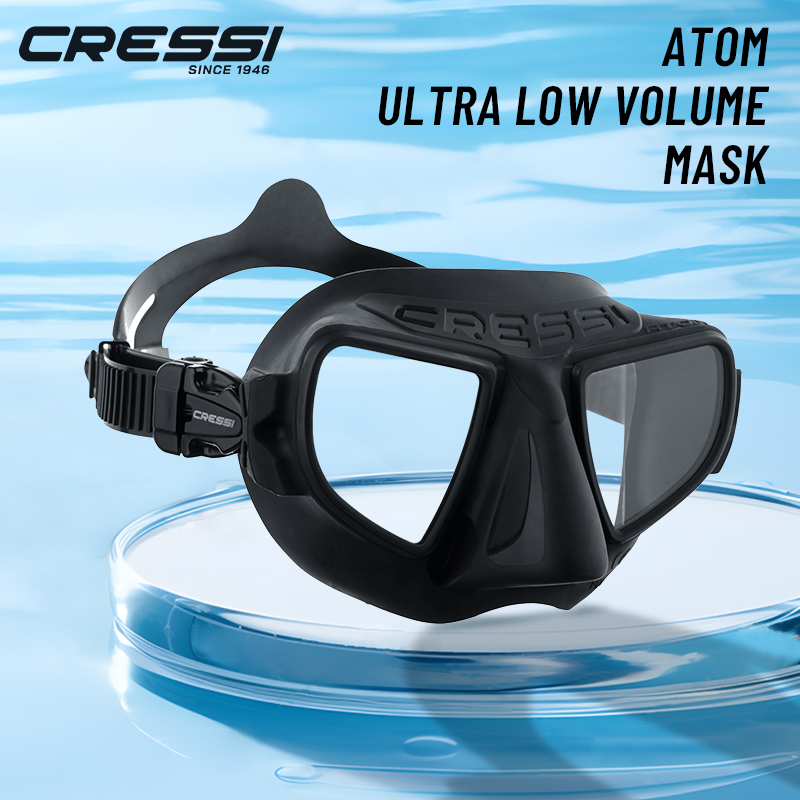 Freediving Mask Set - Cressi 프레임리스 프리다이빙 마스크, 내부 볼륨