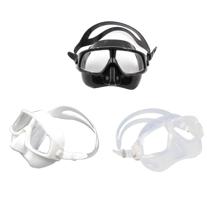 Freediving Mask Set - 성인용 와이드 뷰 스노클 마스크, 김서림