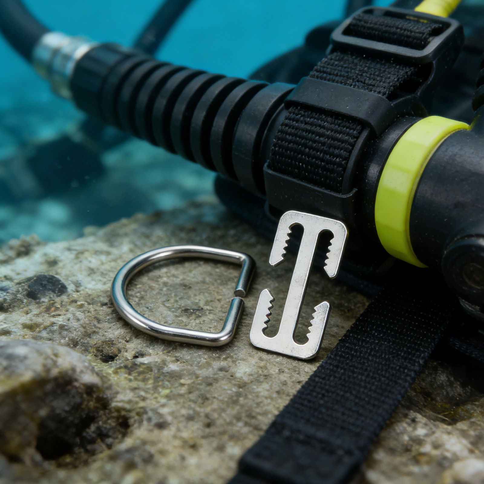 Dive Weight Belt - 2세트 다이빙 웨이트 벨트 키퍼 스테인레스