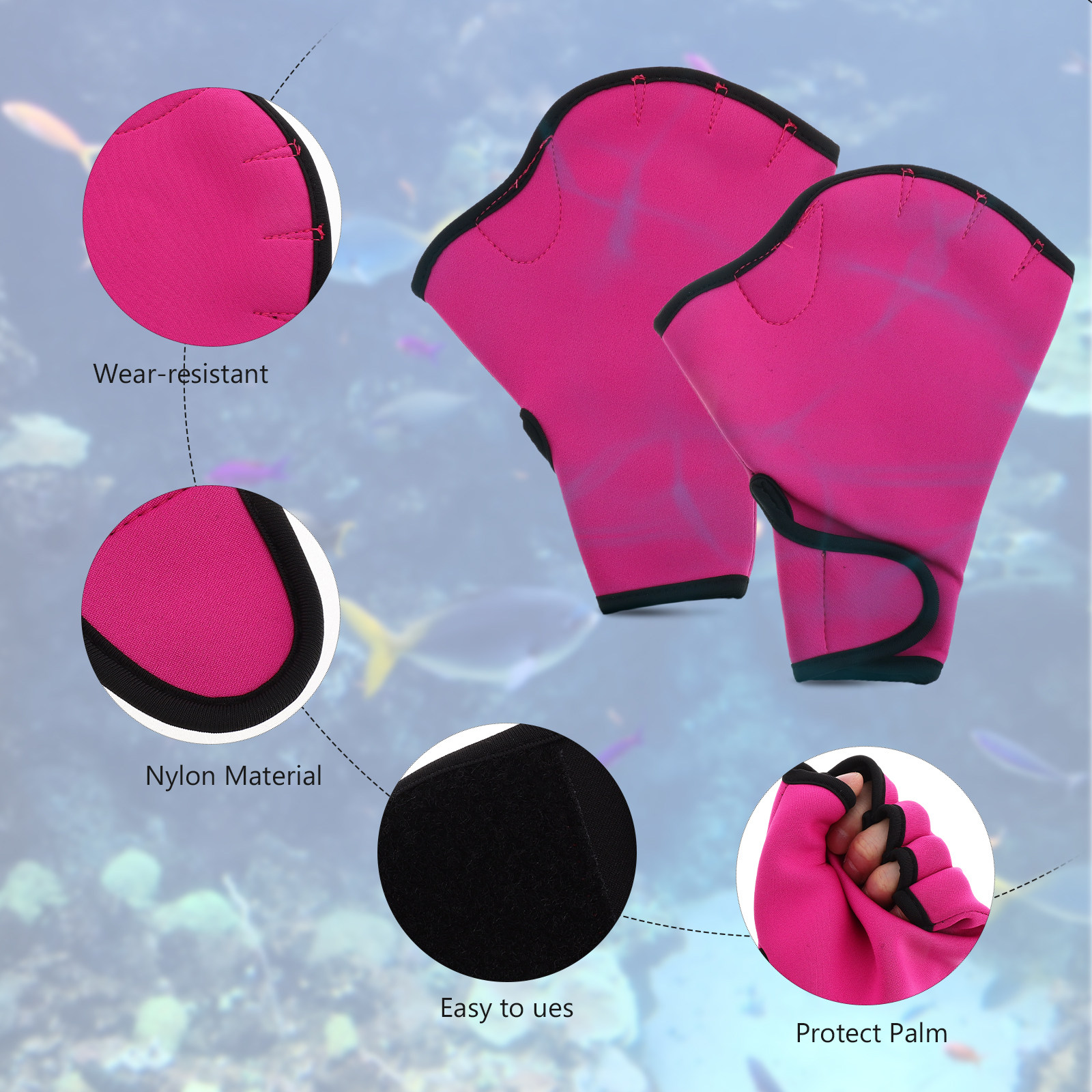 1 쌍 수영 훈련 장갑 나일론 손 보호대 다이빙에 편안 - Aquatic Sports Equipment 리뷰 및 가격