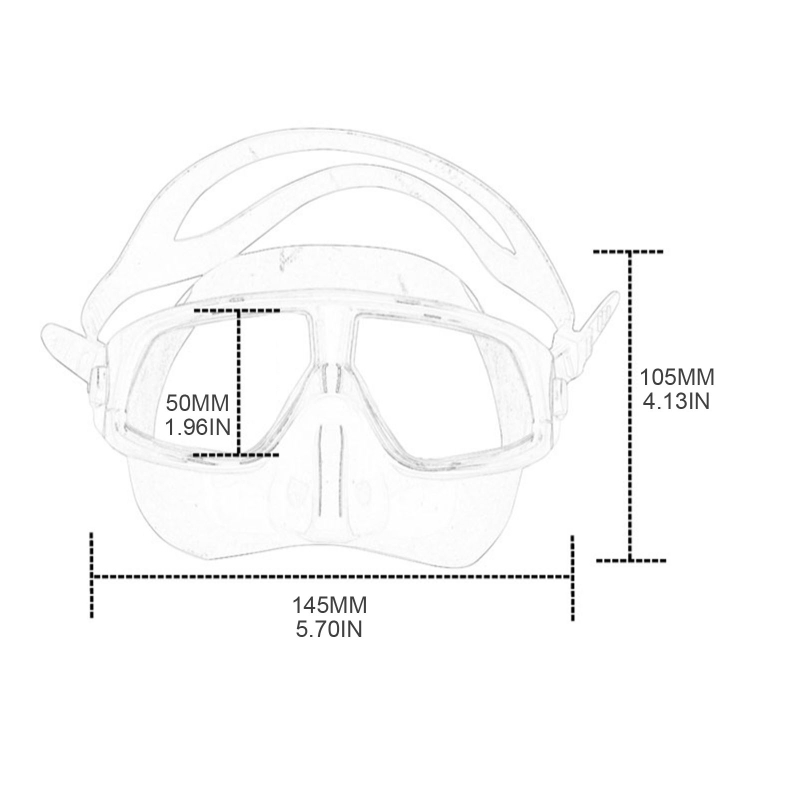 성인용 와이드 뷰 스노클 마스크, 김서림 방지 강화 유 - Freediving Mask Set 리뷰 및 가격